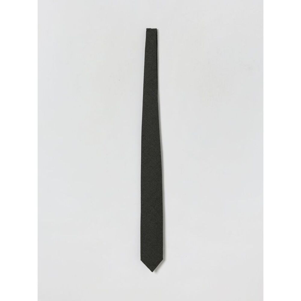 Lardini Men Lardini Classic Virgin Wool Tie With Logo Loop